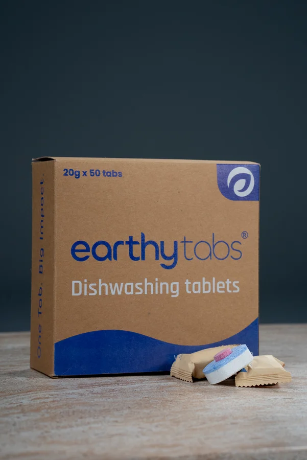 Dishwashing Tablet macro view Dishwashing Tablet macro view